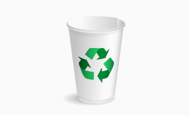 Recycled paper cups
