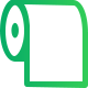 Green paper cups materials icon