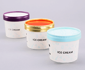 paper icecream cups with lids