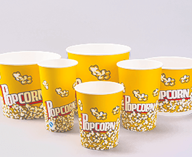 popcorn buckets of all sizes