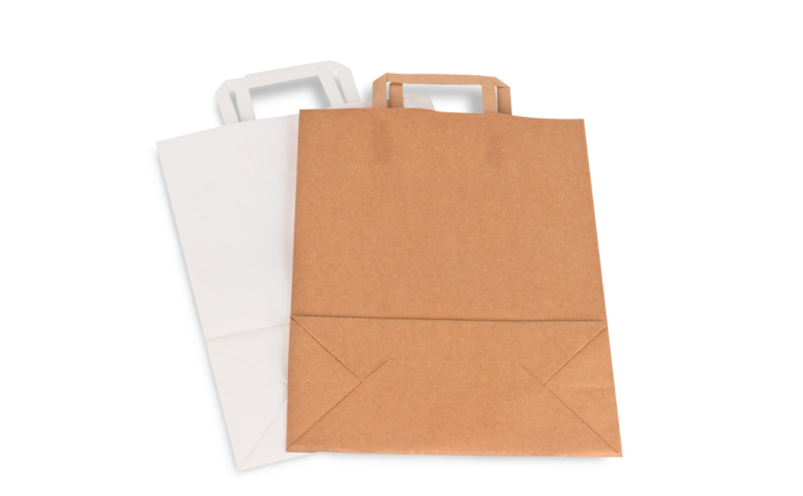 paper bags with flat handle