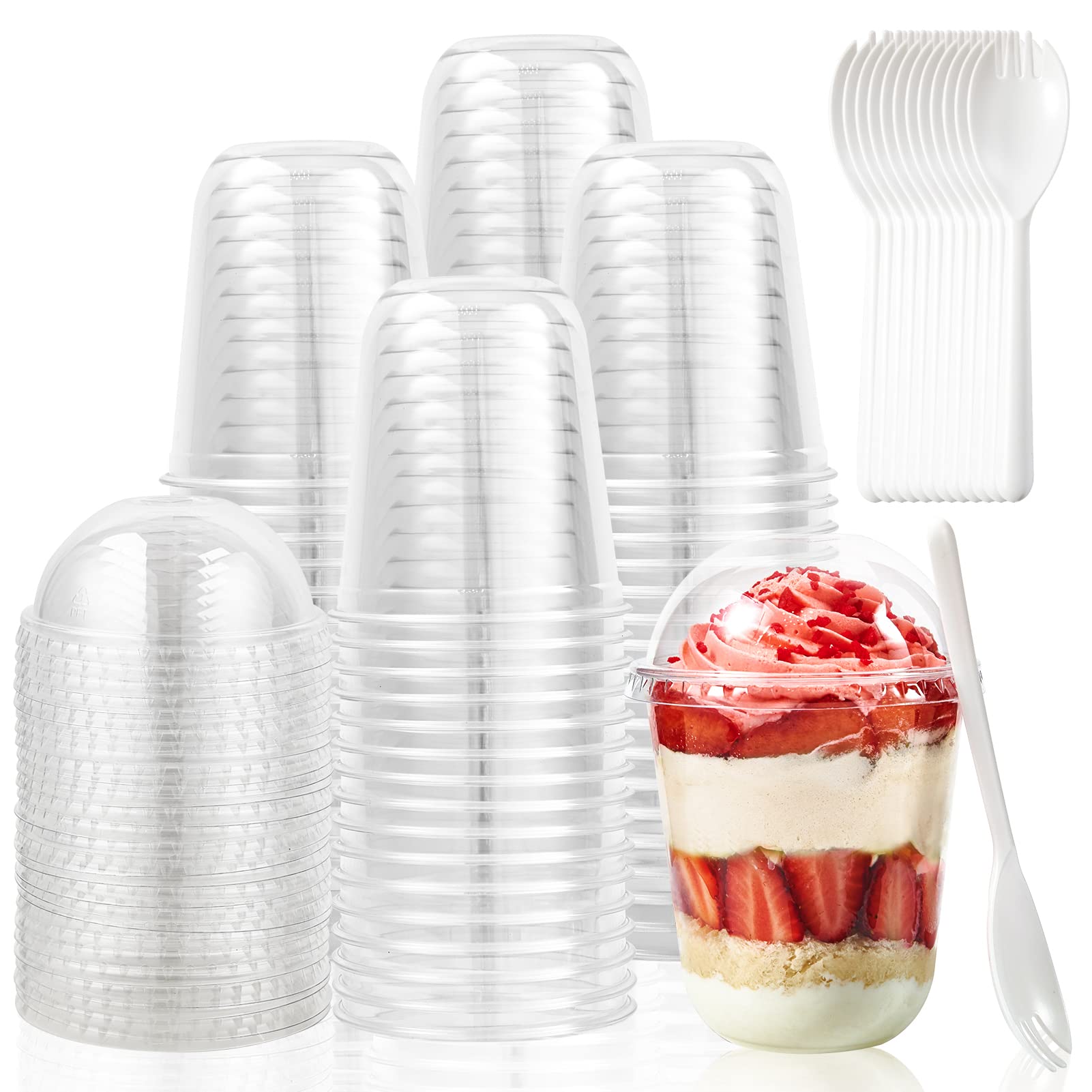 Clear Ice Sundae Cup with Lid