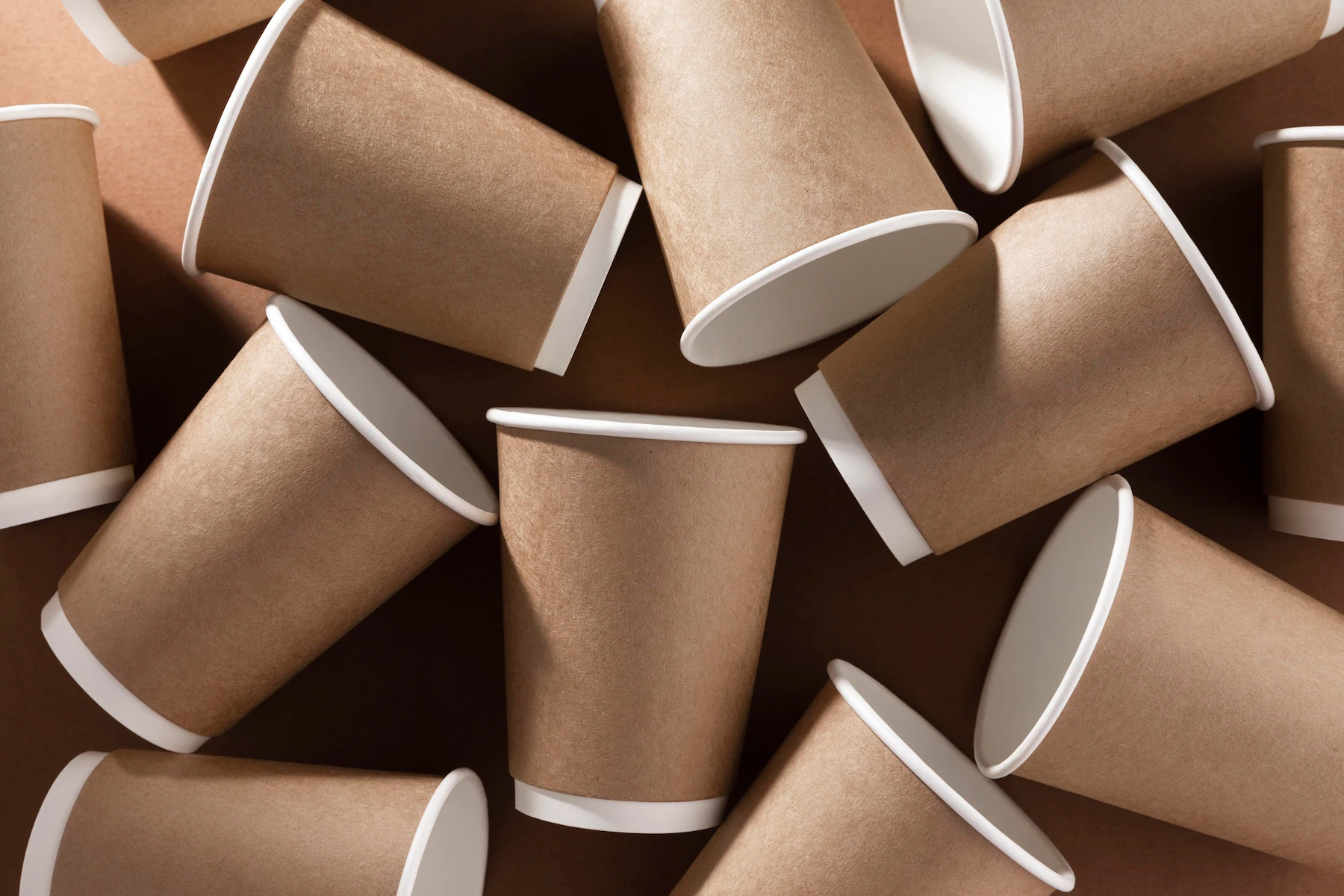Brown paper cups