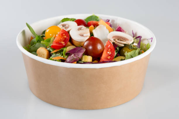 To-go Bowl Containing Vegetables.