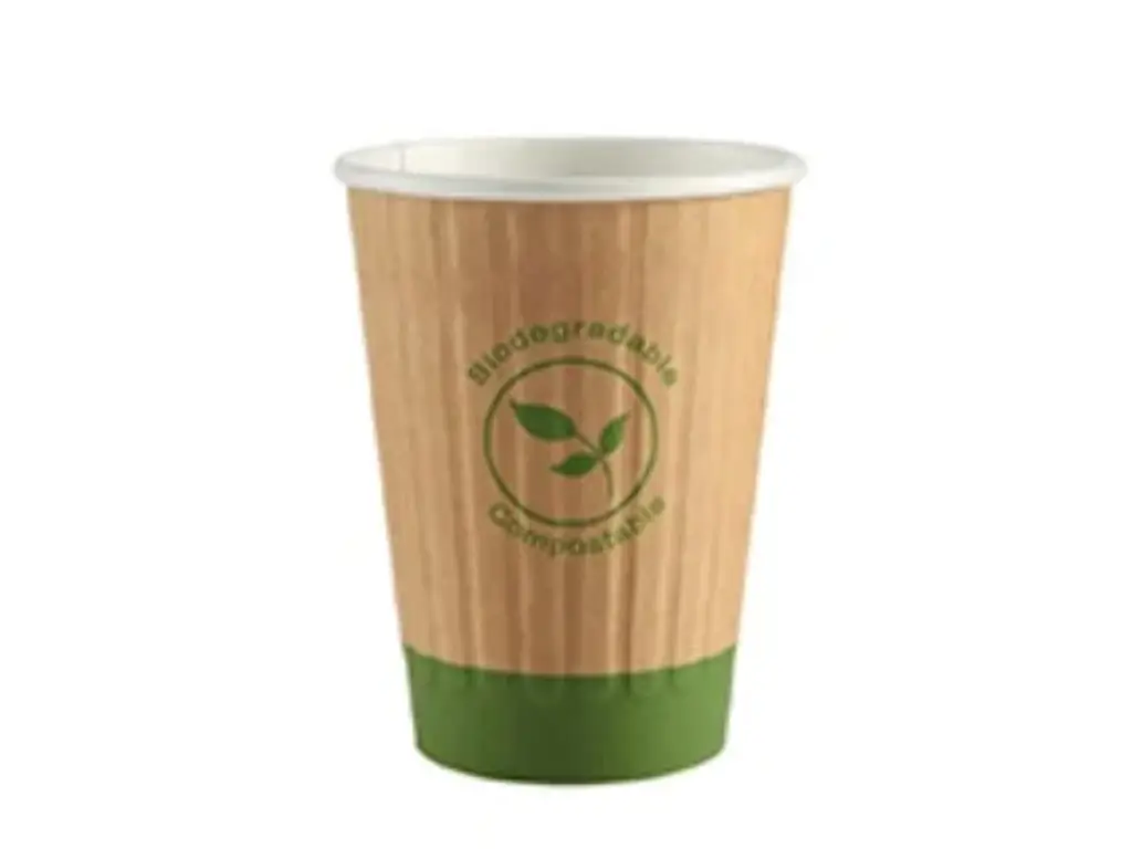 vaso de papel isotérmico en relieve
