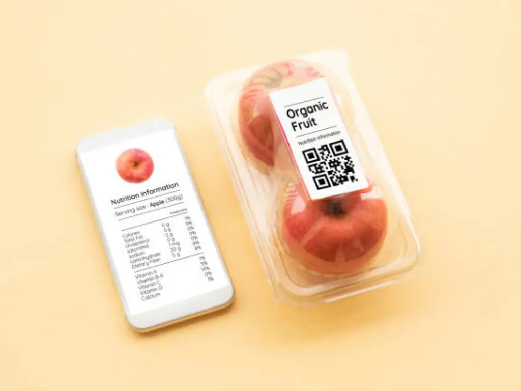 voedselverpakking met qr-code