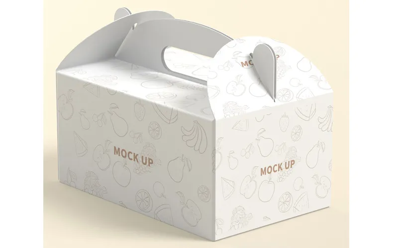 Portable Paper Cake Box Food Packaging Box with Handle - YoonPak