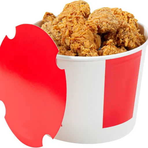 Brathähnchen-Eimer aus fettdichtem Papier