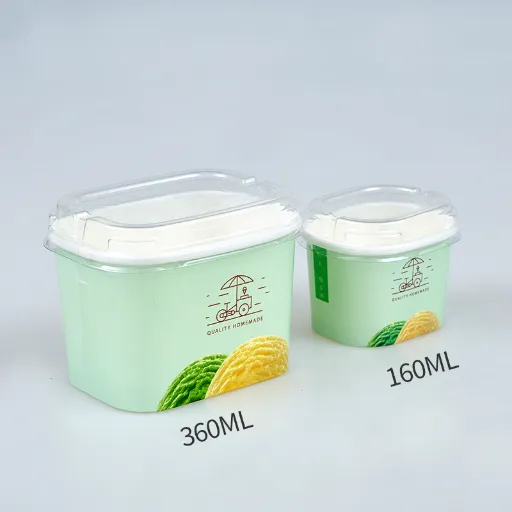 Rechthoekige ijsbeker