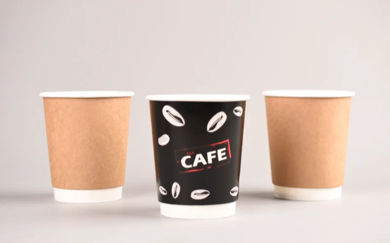 dubbelwandige geïsoleerde papieren koffiebekers 178