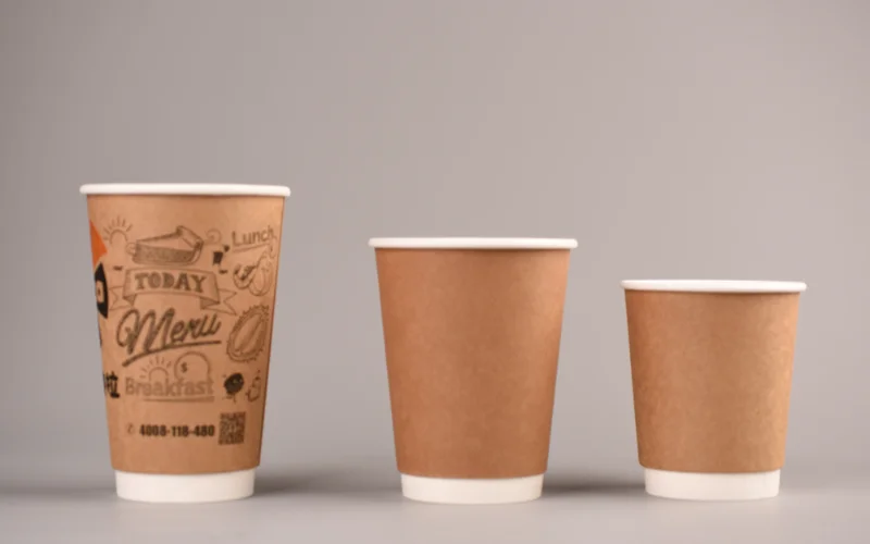 dubbelwandige geïsoleerde papieren koffiebekers 182