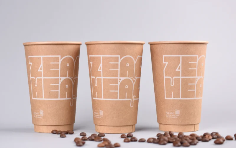 dubbelwandige geïsoleerde papieren koffiebekers 77