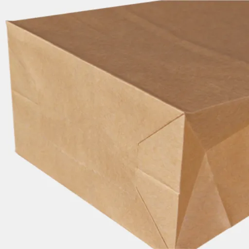 papieren zak met platte bodem