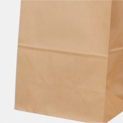 papieren zak met platte bodem