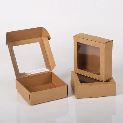 Kraftpapierbox mit Fenster