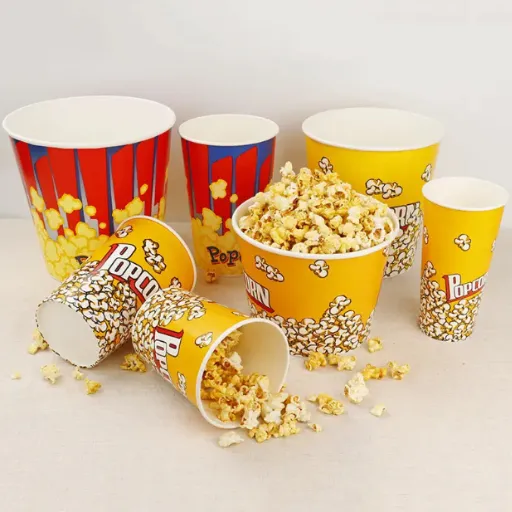 Greaseproof popcorn buckets food container