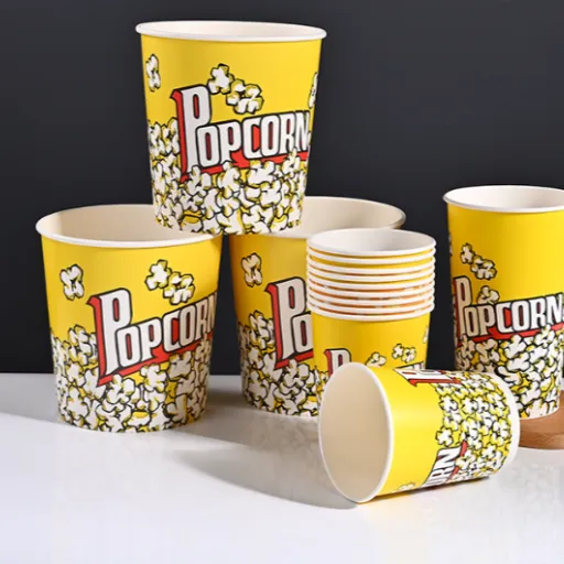 Cubos antigrasa para palomitas Recipiente para alimentos