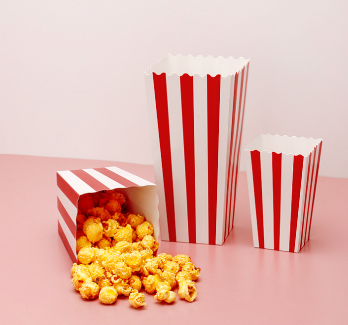 quadratische Popcorn-Box