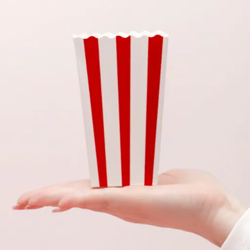 quadratische Popcorn-Box