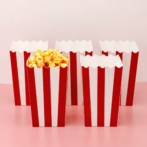 quadratische Popcorn-Box