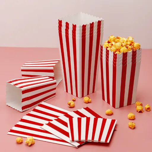 quadratische Popcorn-Box