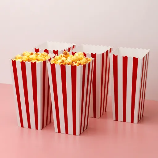 quadratische Popcorn-Box