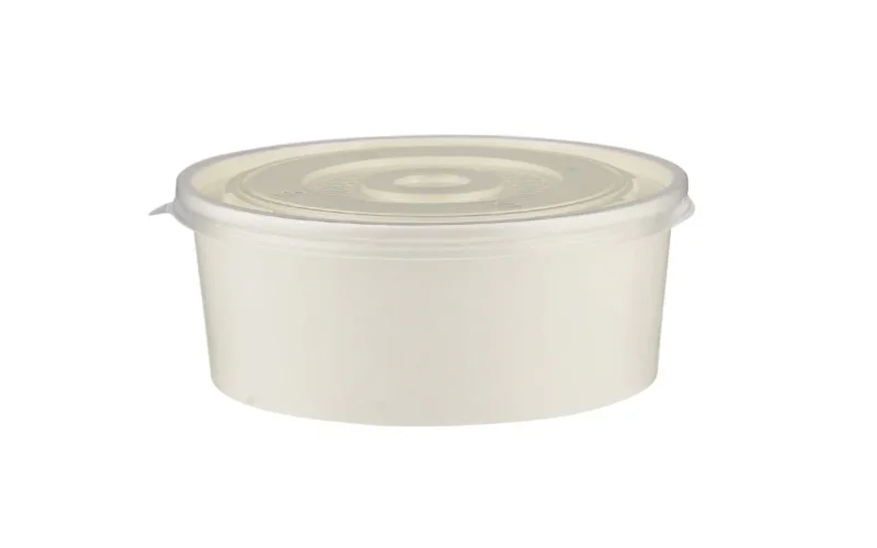 scodella di carta bianca per zuppa