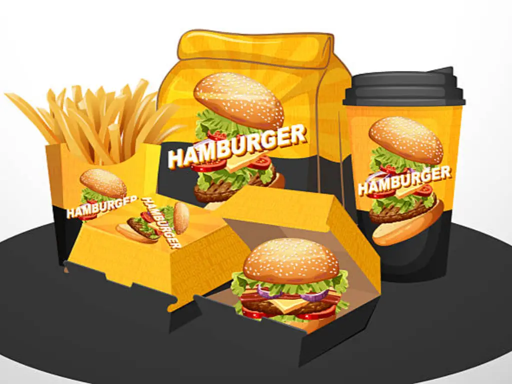 Verpackungsdesign für Fast Food